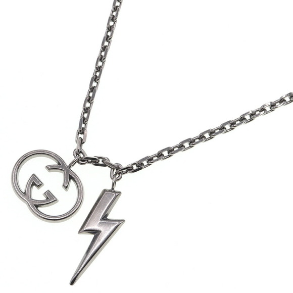 Gucci Jewelry Gucci Necklace Interlocking Gunmetal Sv Sterling
